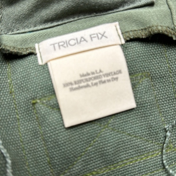 TRICIA FIX knapsack. Upcycled army bag that carries memories. Add your own:)